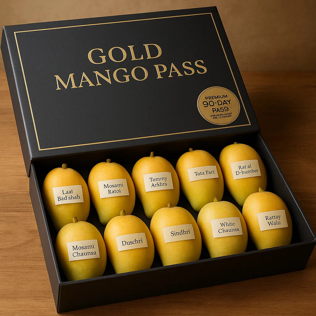 Gold Mango Pass- 10 Varieties (50kg) - Fruitofy