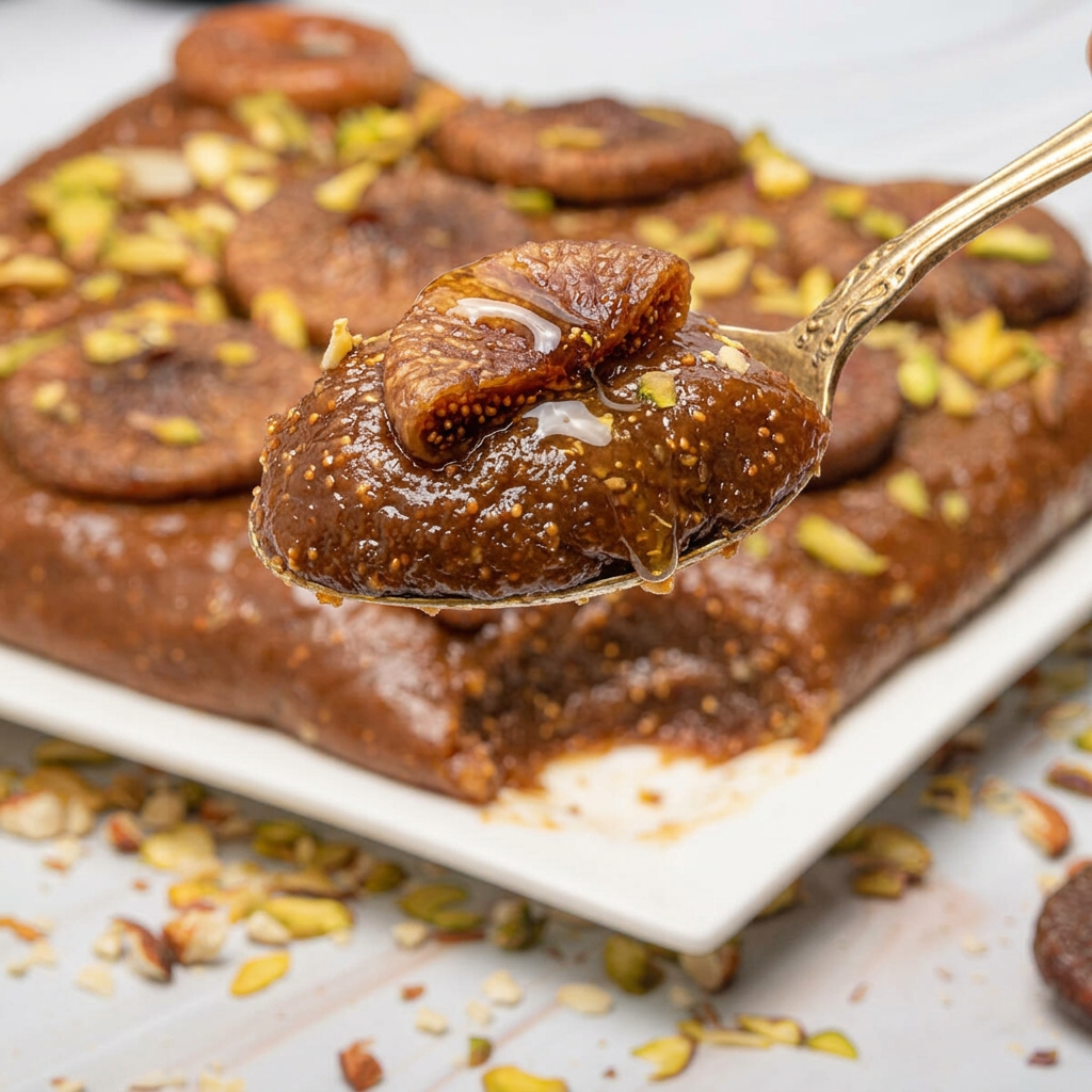 Spoonful of Honey Fig anjeer halwa with fig seeds and honey