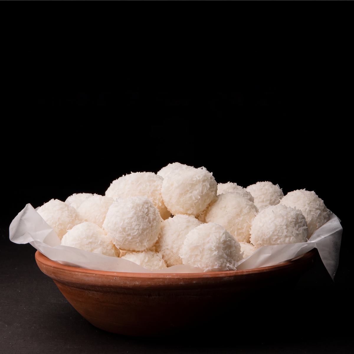 Coconut Cloud, hand-rolled coconut balls