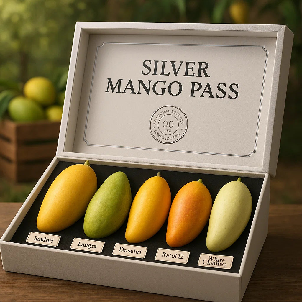 Silver Mango Pass- 5 Varieties (25kg) - Fruitofy